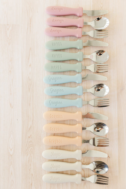 Personalized Toddler Utensils (set of 3)