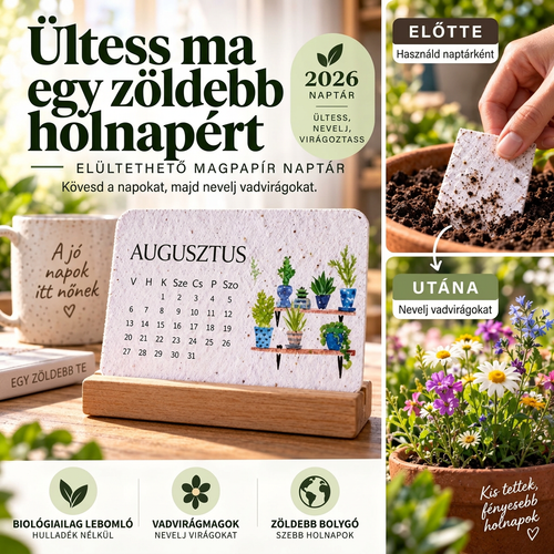 🪻 Elültethető „Timeless” magpapír naptár 2027