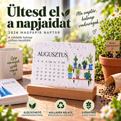 🪻 Elültethető „Timeless” magpapír naptár 2027