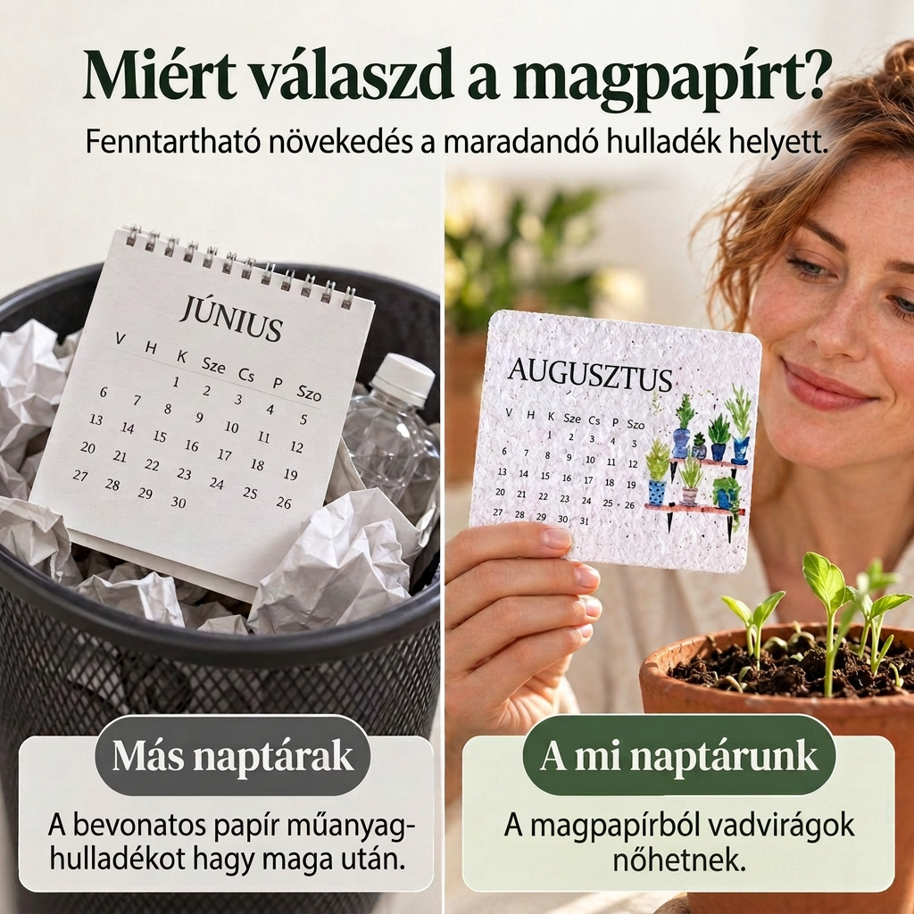 🪻 Elültethető „Timeless” magpapír naptár 2027