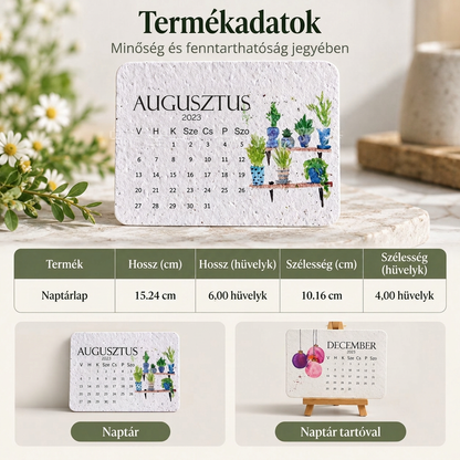🪻 Elültethető „Timeless” magpapír naptár 2027