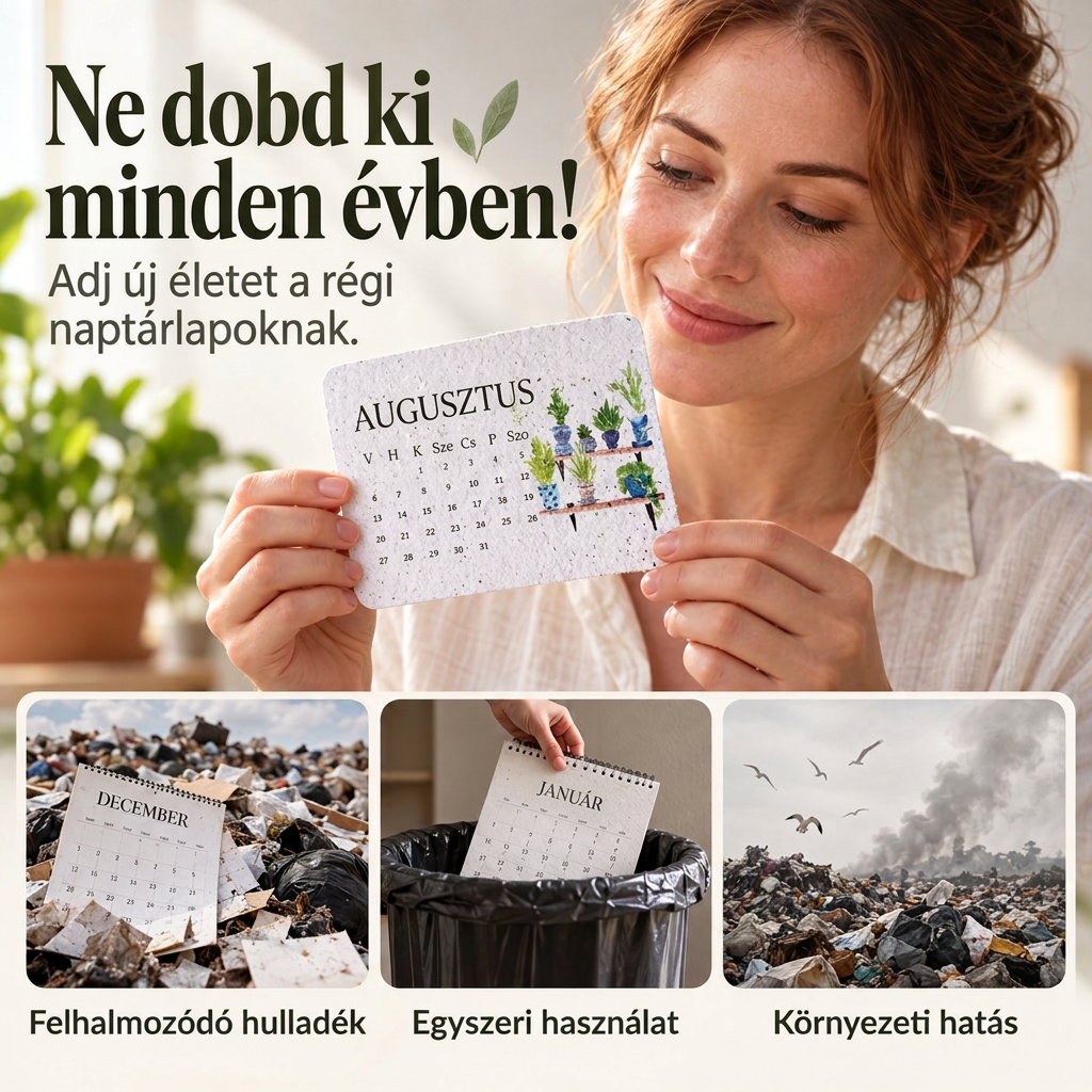 🪻 Elültethető „Timeless” magpapír naptár 2027