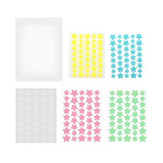 Colorful Heart Hydrocolloid Blemish Patches, 54 Counts, Skin Friendly Spot Care
