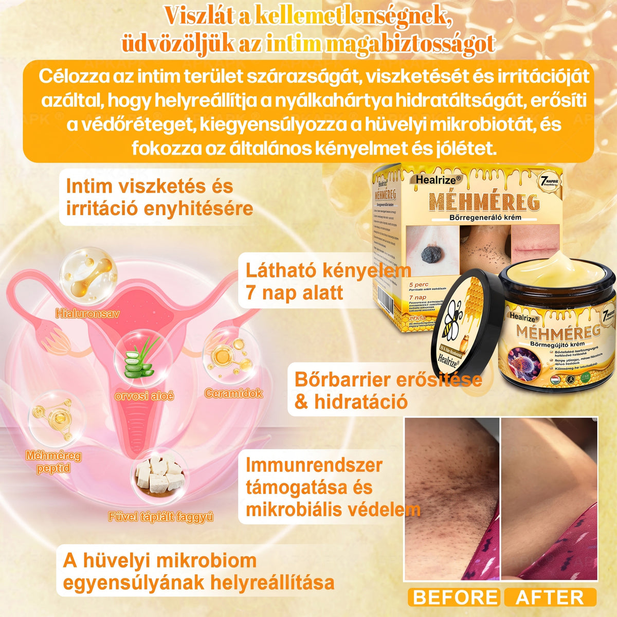 🐝🫎 𝐇𝐞𝐚𝐥𝐫𝐢𝐳𝐞® Méhméreg Komplex Arckrém – A természetes bőrápolás új generációja hidratáltabb, simább és ragyogóbb bőrért 🌿✨