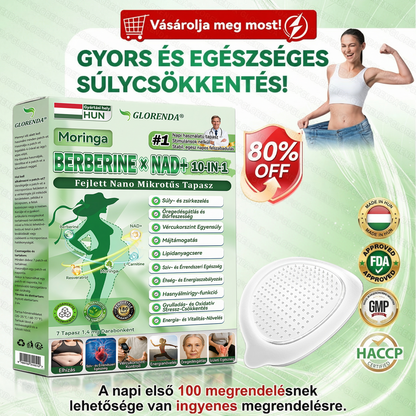 🔥 Már csak 10 csomag maradt! Most további 50% kedvezménnyel! 𝐆𝐋𝗢𝗥𝐄𝐍𝐃𝑨® Moringa · Berberin × NAD⁺ tartalmú napi támogató ápolás