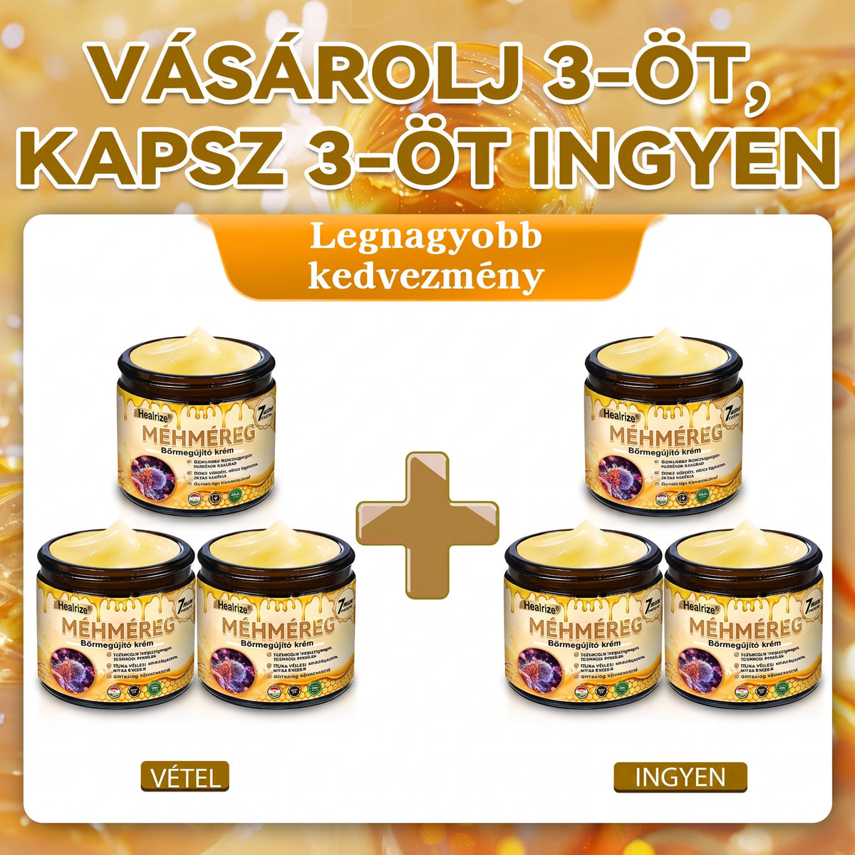 🐝🫎 𝐇𝐞𝐚𝐥𝐫𝐢𝐳𝐞® Méhméreg Komplex Arckrém – A természetes bőrápolás új generációja hidratáltabb, simább és ragyogóbb bőrért 🌿✨