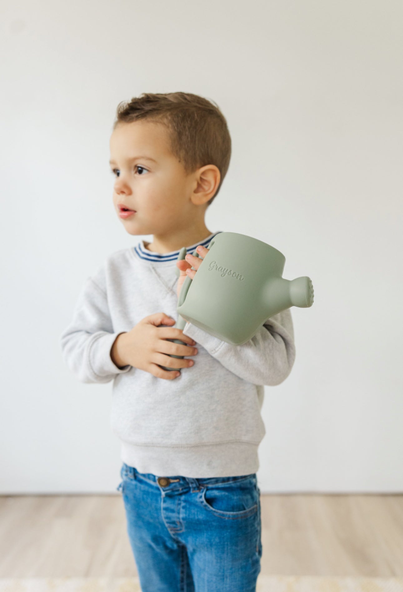 Personalized Silicone Gardering Can and Rake Toy